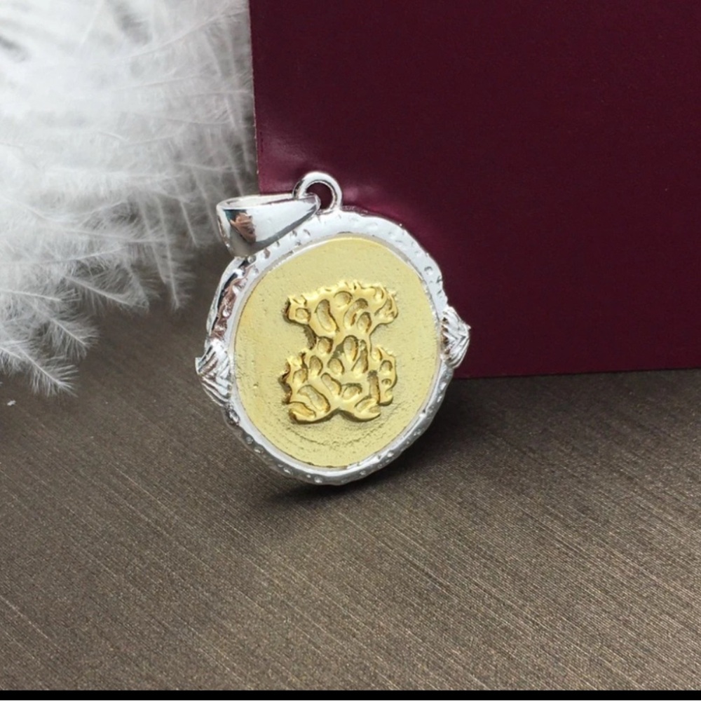 Camafeo bear 925 Gold and Silver Pendant Necklace